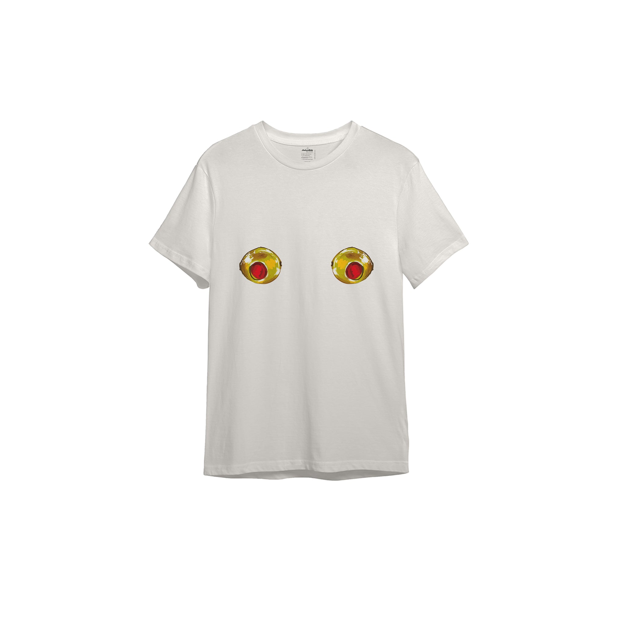 Nipples Tişört - Ekru - ön görünüm