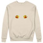 Nipples Sweatshirt - Krem - ön görünüm
