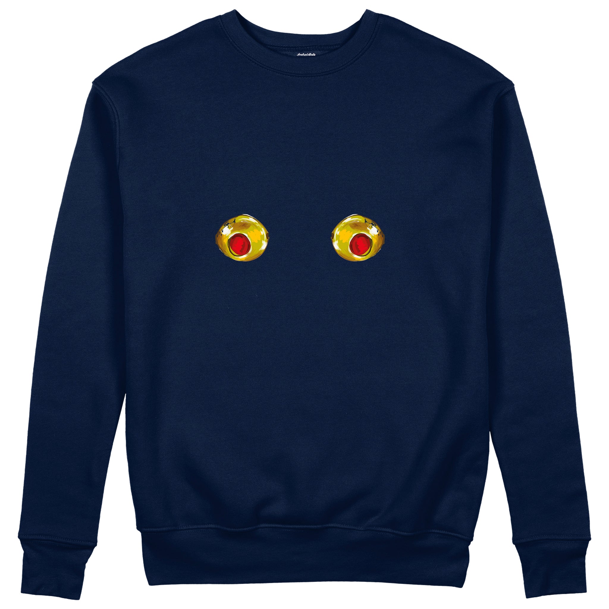 Nipples Sweatshirt - Lacivert - ön görünüm