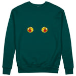 Nipples Sweatshirt - Koyu Yeşil - ön görünüm