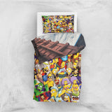 Simpsons &amp; Flow of Life Double-Sided Duvet Cover Set