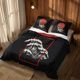 The Pug & Perspektif Kanagawa Çift Taraflı Nevresim Takımı; çift kişilik BA-01 native görünüm