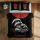 The Pug & Perspektif Kanagawa Çift Taraflı Nevresim Takımı; çift kişilik BA-02 native görünüm
