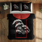 The Pug & Perspektif Kanagawa Çift Taraflı Nevresim Takımı; çift kişilik BB-02 native görünüm