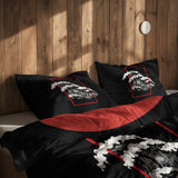 The Pug & Perspektif Kanagawa Çift Taraflı Nevresim Takımı; çift kişilik BB-03 native görünüm