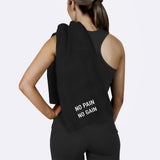 No Pain No Gain / Black Sports Towel