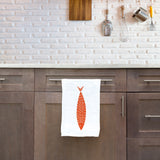Orange a Fish - Turuncu Balıklı Mutfak Havlusu