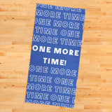 One More Time / Blue and White Sports Towel
