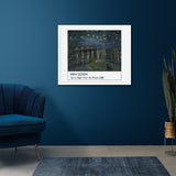 Starry Night Over the Rhône - Rhone Üzerinde Yıldızlı Gece Poster