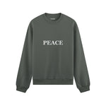 PEACE Oversize Sweatshirt – Antrasit – ön görünüm