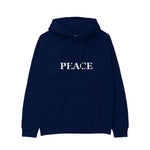 PEACE Regular Hoodie – Lacivert – ön görünüm