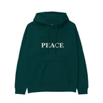 PEACE Regular Hoodie – Koyu Yeşil – ön görünüm