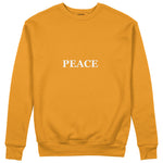 PEACE Regular Sweatshirt – Turuncu – ön görünüm