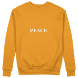 PEACE Regular Sweatshirt – Turuncu – ön görünüm
