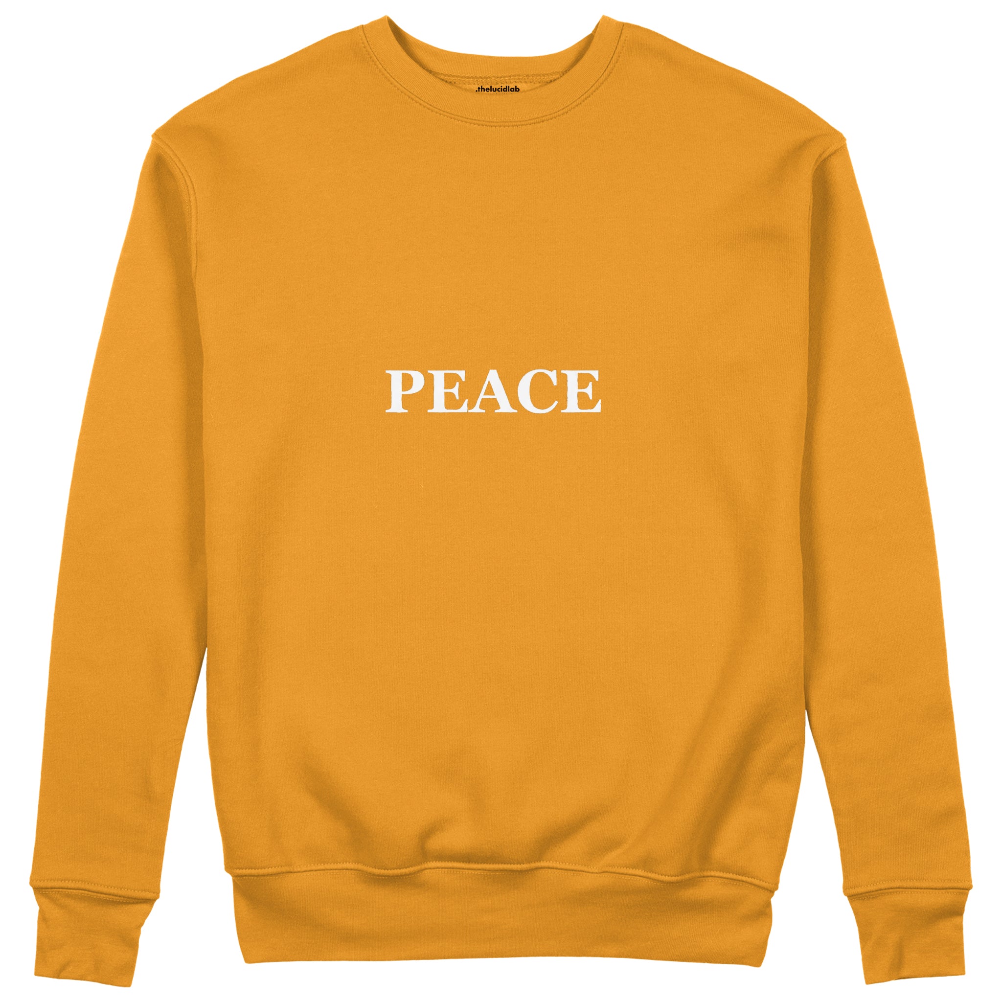 PEACE Regular Sweatshirt – Turuncu – ön görünüm