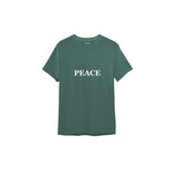 Peace Tişört — Yeşil — ön görünüm