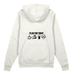 Plan for Today Oversize Hoodie – Beyaz – arka görünüm