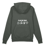 Plan for Today Oversize Hoodie – Antrasit – arka görünüm