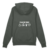 Plan for Today Oversize Hoodie – Antrasit – arka görünüm