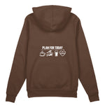 Plan for Today Oversize Hoodie – Kahverengi – arka görünüm