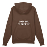Plan for Today Oversize Hoodie – Kahverengi – arka görünüm