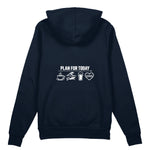 Plan for Today Oversize Hoodie – Lacivert – arka görünüm