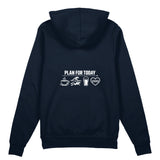 Plan for Today Oversize Hoodie – Lacivert – arka görünüm