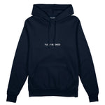 Plan for Today Oversize Hoodie – Lacivert – ön görünüm