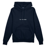 Plan for Today Oversize Hoodie – Lacivert – ön görünüm
