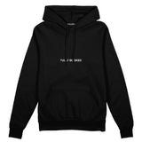 Plan for Today Oversize Hoodie – Siyah – ön görünüm