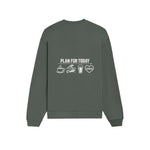 Plan for Today Oversize Sweatshirt – Antrasit – arka görünüm