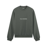 Plan for Today Oversize Sweatshirt – Antrasit – ön görünüm