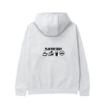 Plan for Today Hoodie – Beyaz – arka görünüm