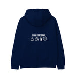 Plan for Today Hoodie – Lacivert – arka görünüm