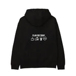 Plan for Today Hoodie – Siyah – arka görünüm