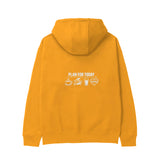 Plan for Today Hoodie – Turuncu – arka görünüm