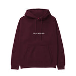 Plan for Today Hoodie – Bordo – ön görünüm