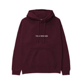 Plan for Today Hoodie – Bordo – ön görünüm