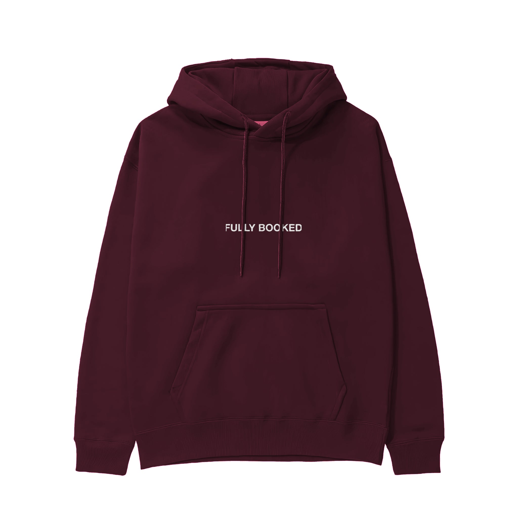 Plan for Today Hoodie – Bordo – ön görünüm