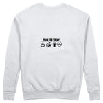 Plan for Today Sweatshirt – Beyaz – arka görünüm