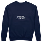 Plan for Today Sweatshirt – Lacivert – arka görünüm