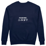 Plan for Today Sweatshirt – Lacivert – arka görünüm
