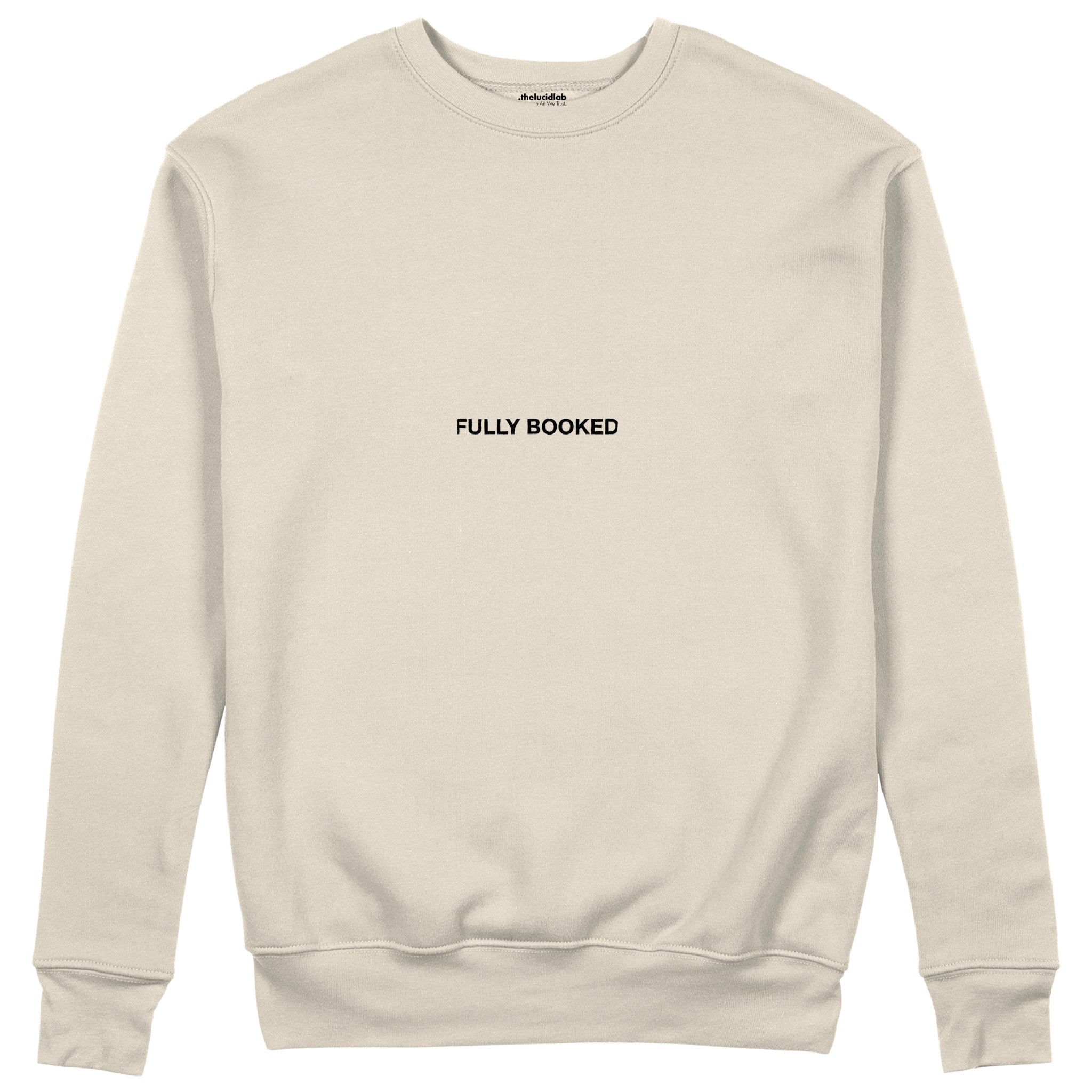 Plan for Today Sweatshirt – Bej – ön görünüm