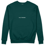 Plan for Today Sweatshirt – Koyu Yeşil – ön görünüm