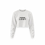 Plan for Today Crop Sweatshirt – Beyaz – ön görünüm