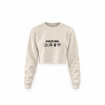 Plan for Today Crop Sweatshirt – Krem – ön görünüm