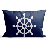 Dümen Navy Blue 30cm x 50cm / Marin Temalı Çift Taraflı Kırlent Kılıfı