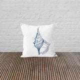 Blue Seacone / Double Sided Pillow Cover with Sea Minaret 2 pcs