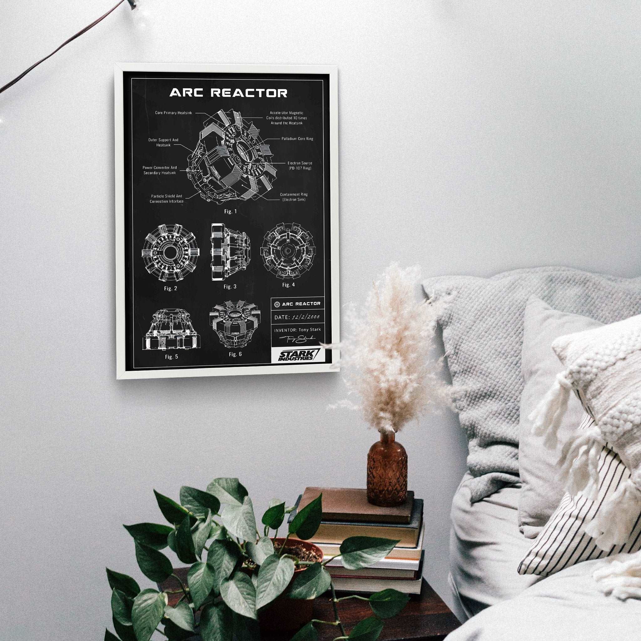Arc Reactor Chalkboard Poster