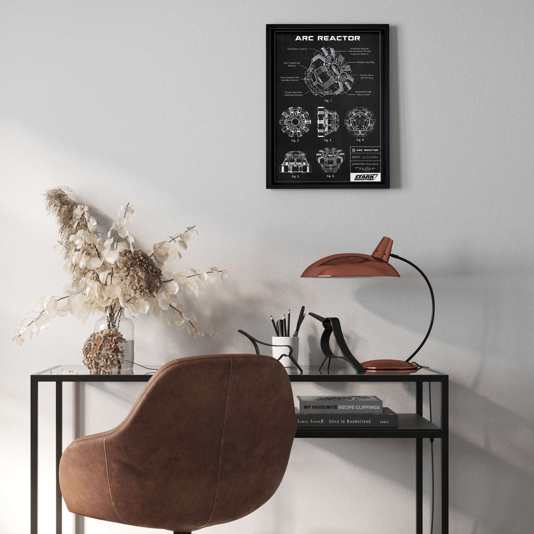 Arc Reactor Chalkboard Poster